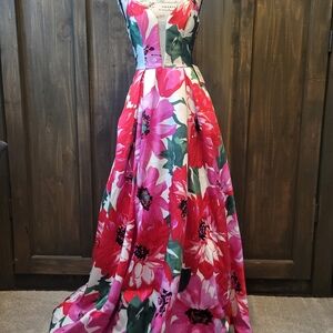 JCPenney Floral Dress - Pink and Green